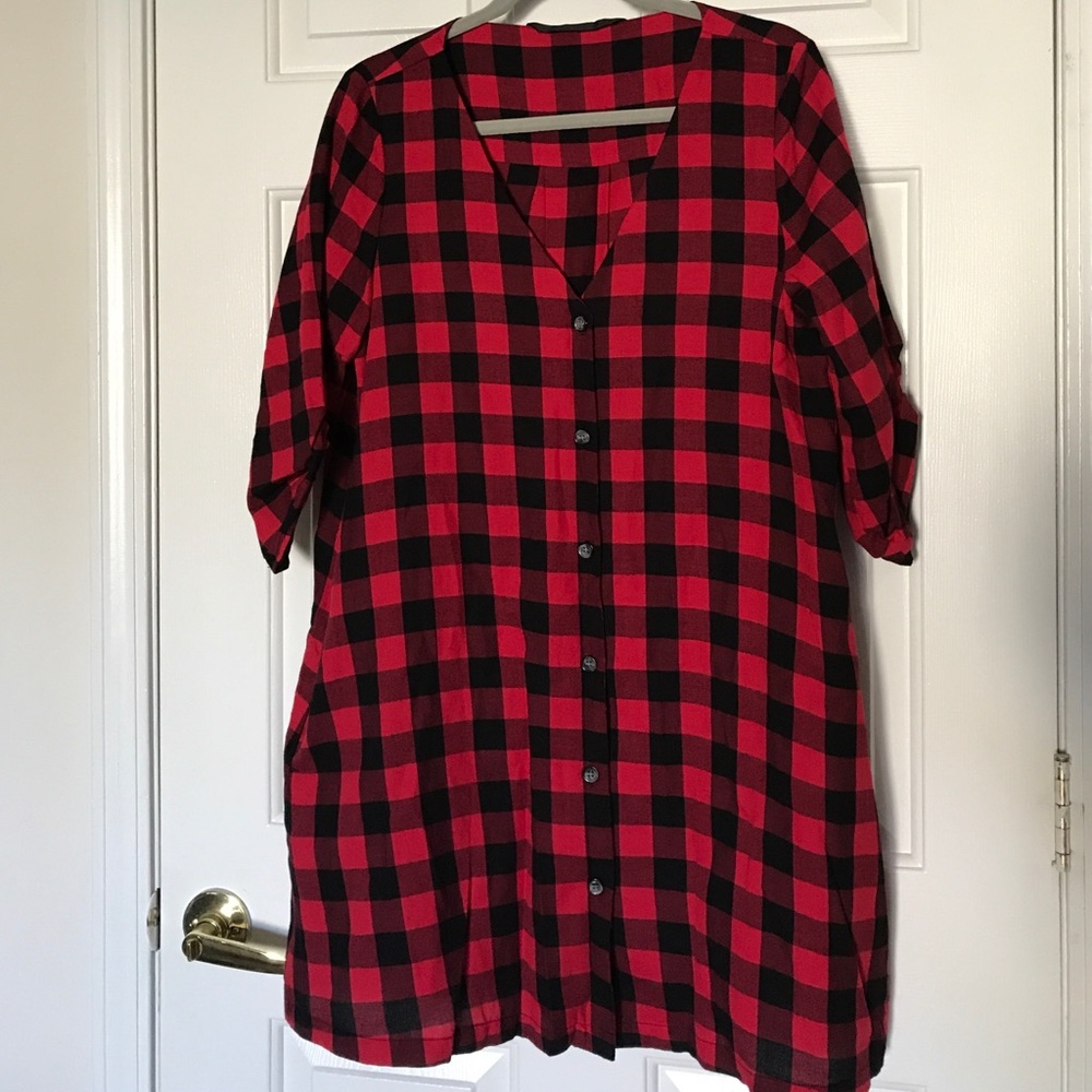 Zara Trf plaid dress
