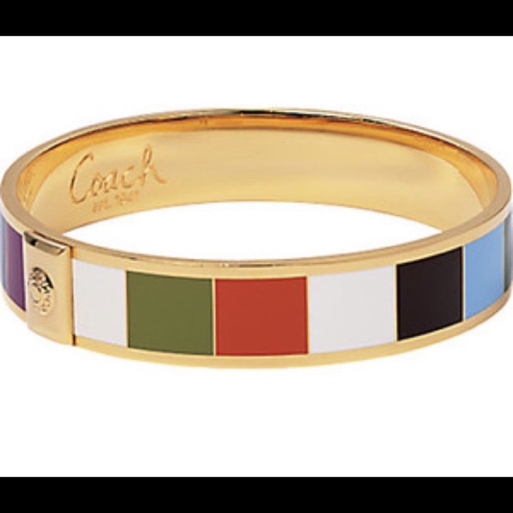 Coach Half Inch Legacy Bangle