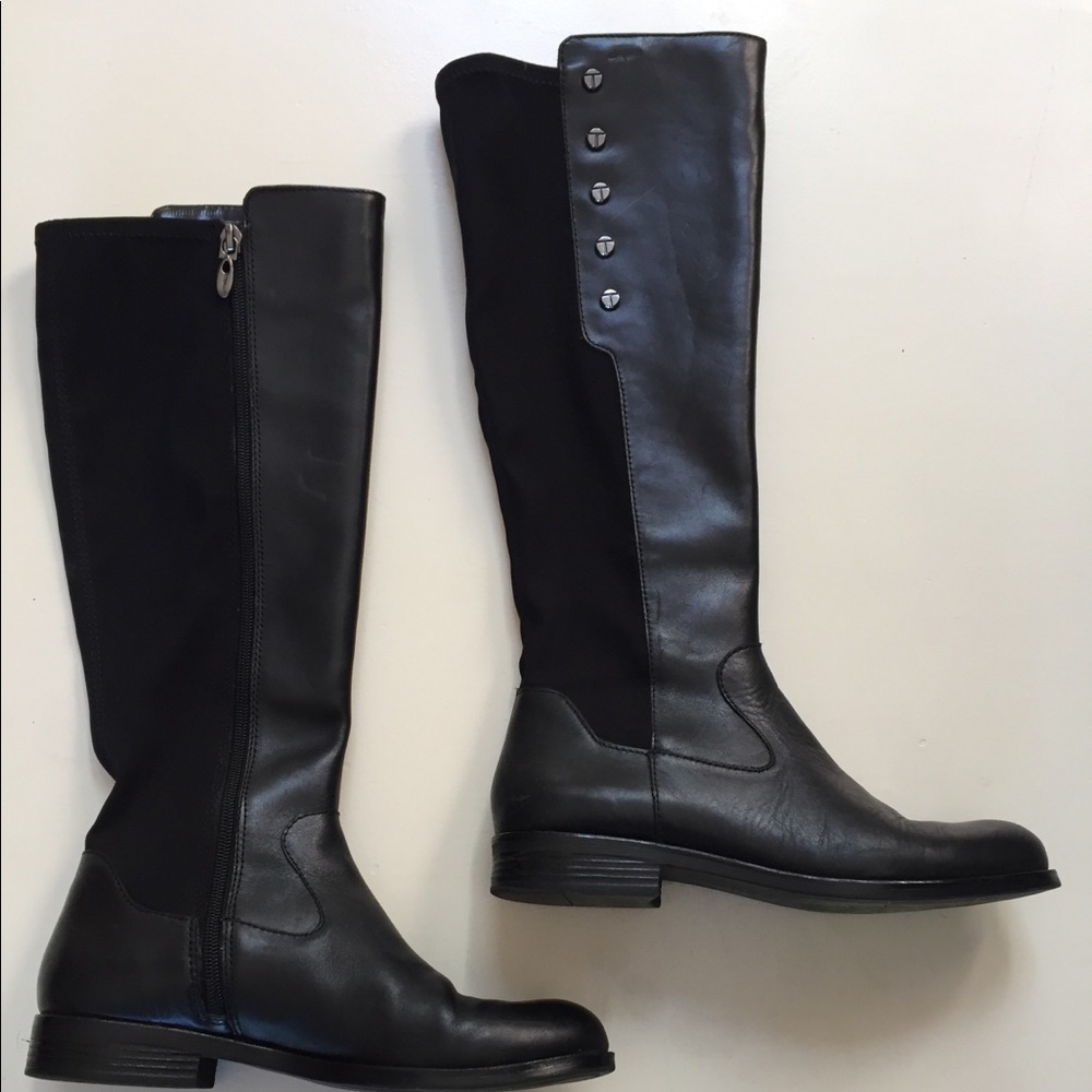 Black riding boots