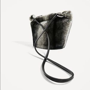 Zara faux fur crossbody