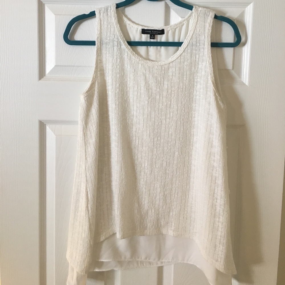 White sweater tank