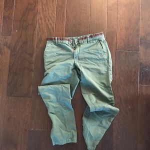 Green Zara chinos