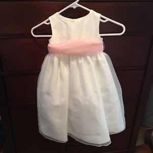 Us Angels sleeveless organza dress (toddler)