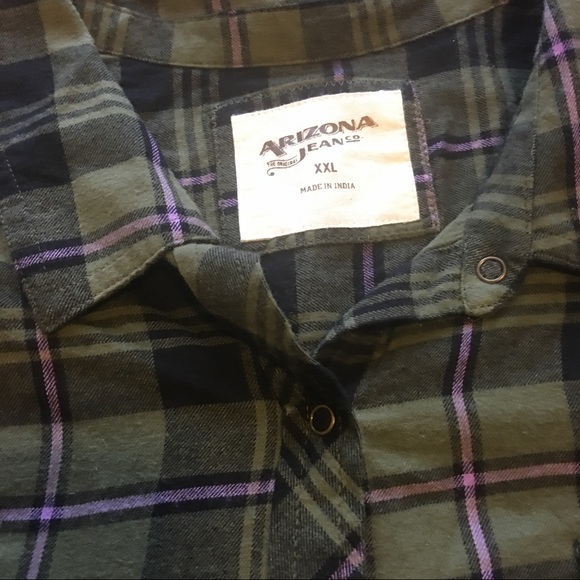 Arizona Sequin Plaid Button Up Shirt - Picture 3 of 6