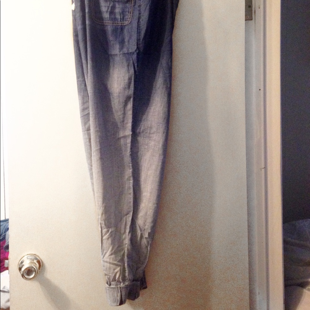 Denim joggers