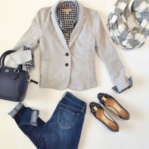 Old Navy Grey Jersey Blazer S