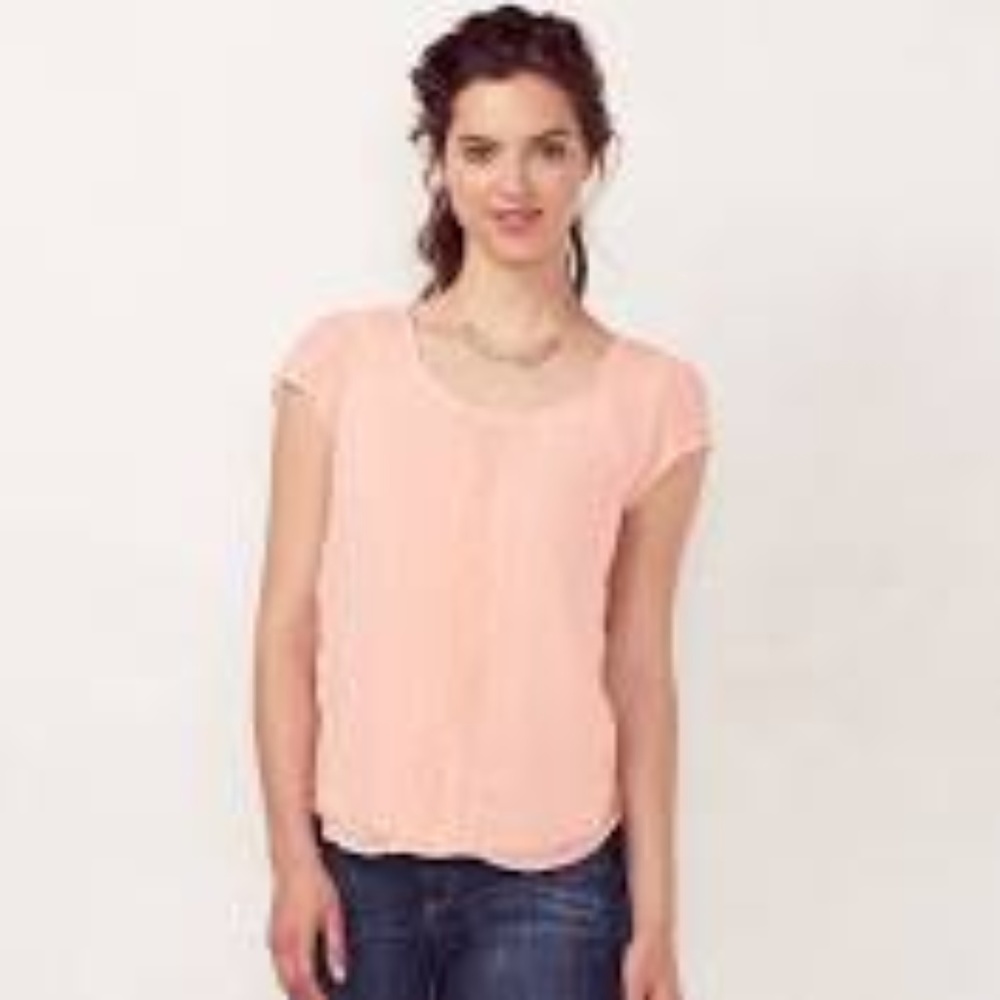 Women's LC Lauren Conrad Swiss Dot Top