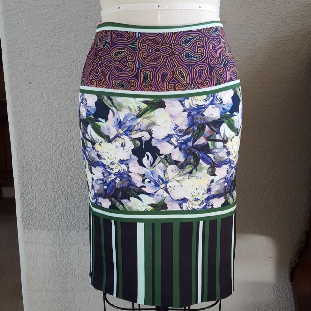 Clover Canyon Mixed Media Pencil Skirt - Picture 2 of 9