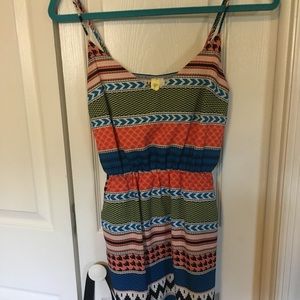 Multicolor pattern dress