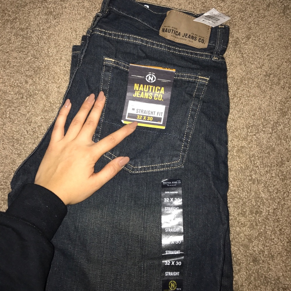 Nautica Jeans & Co Dark Wash Straight Cut Jeans