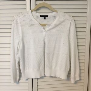 ❗️LAST CHANCE❗️CABLE & GAUGE White Cardigan