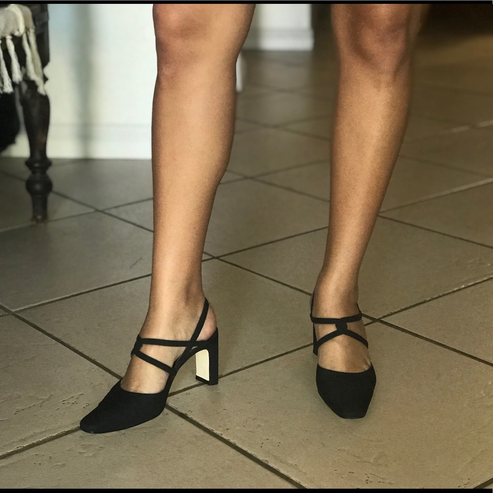 Strappy Black Heels