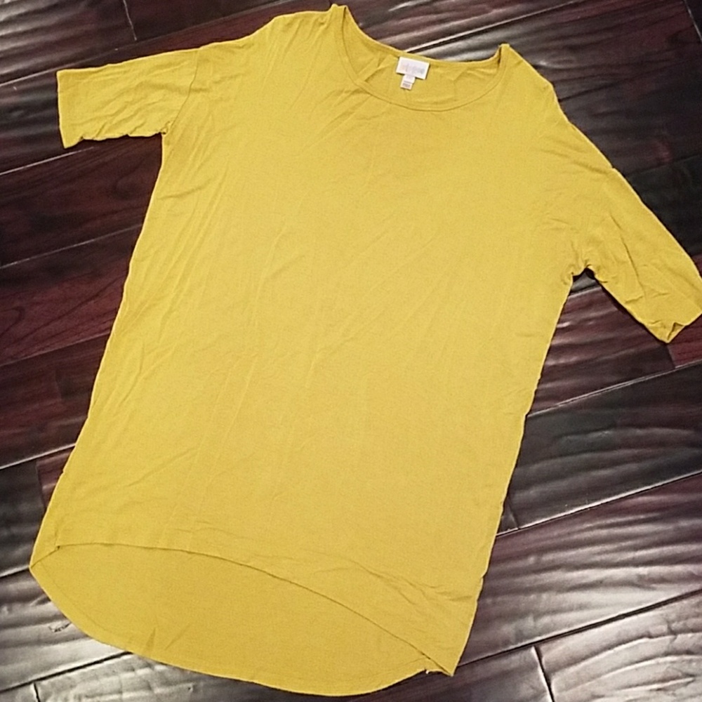 LulaRoe XXS Mustard Irma