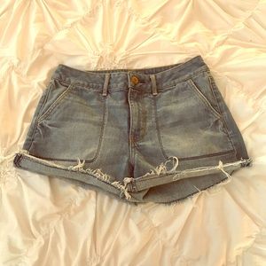 AEO denim shorts