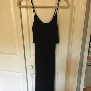 Black bodycon maxi dress
