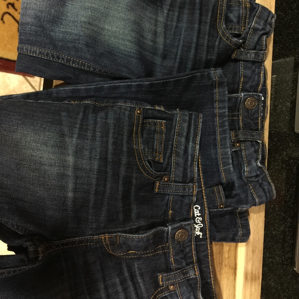 Girl's jeans by Cat &a Jack, size 5, dark wash