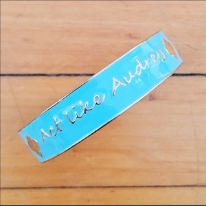 Blue Audrey, Gatsby, Jackie Quote Bangle