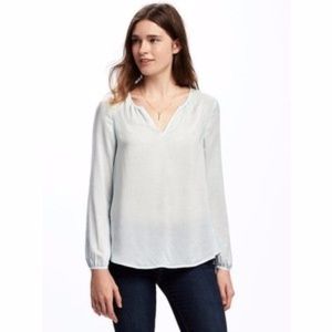 Relaxed Shirred Blouse for Woman