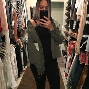 Green Military Style Jacket