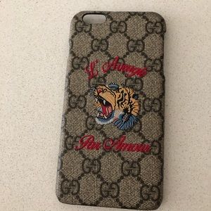 Gucci phone case iPhone 6 Plus - like new