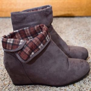 Bonnibel Faux Suede Wedge Booties