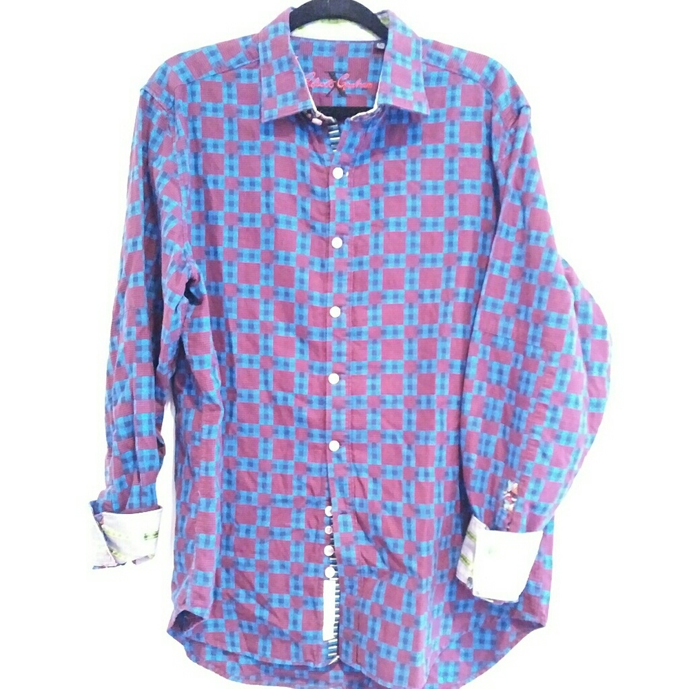 Robert Graham Mens xl plaid shirt
