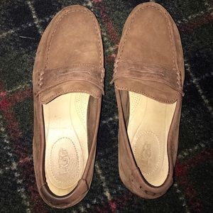 Brown ugg loafers
