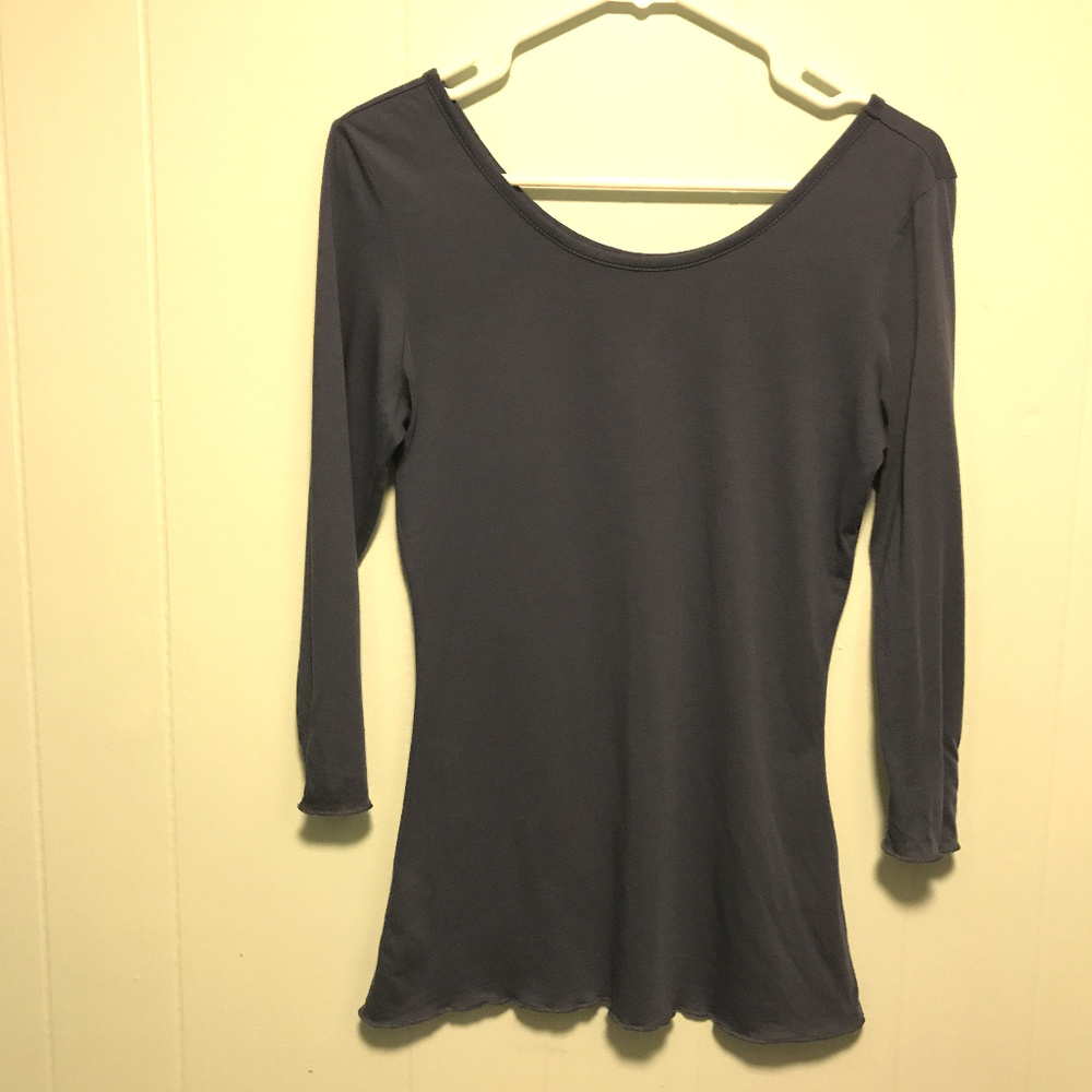 Downeast Outfitters Scoop Neck Top 3/4 sleeve