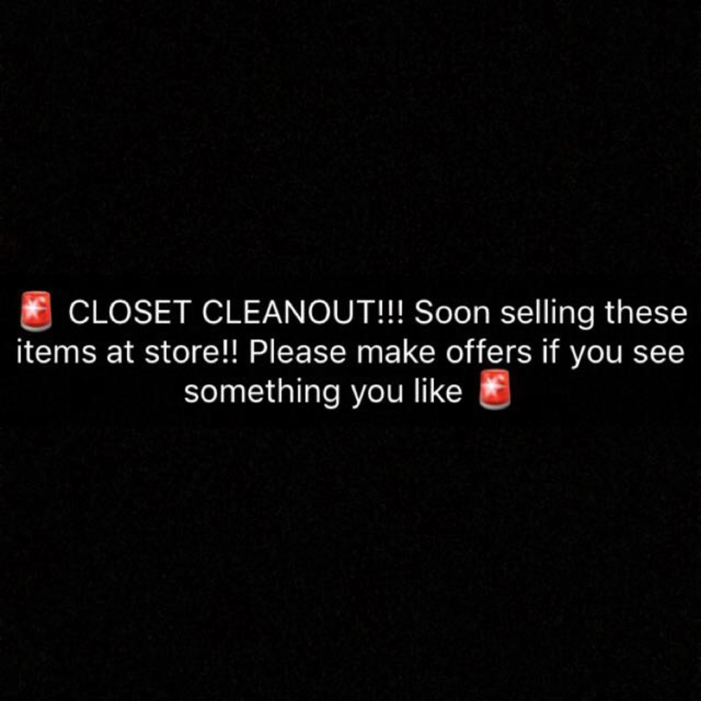 🚨 CLOSET CLEANOUT 🚨