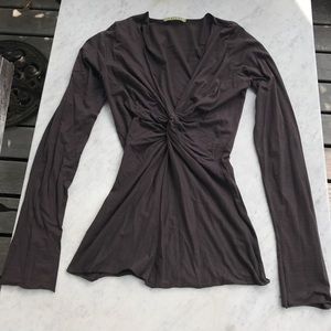 Velvet Brand Brown Long Sleeve T-shirt