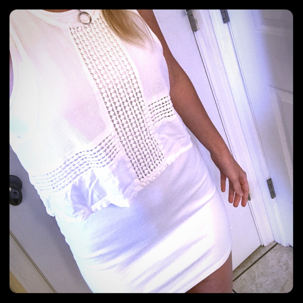 White American eagle dress