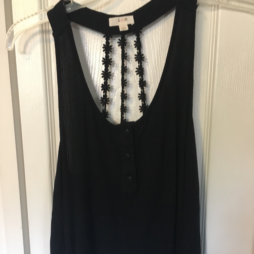 Black tank top