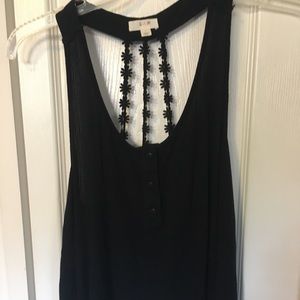 Black tank top