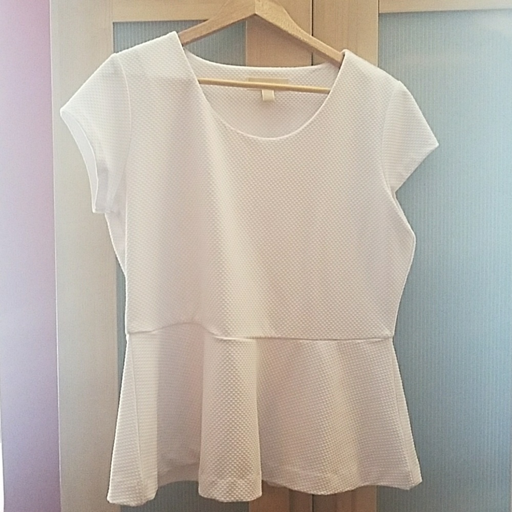 MK peplum shirt NWOT