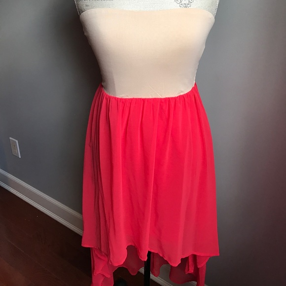 Strapless Hi-Lo Dress - Picture 1 of 3