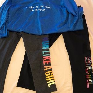 Workout capris and shirt bundle