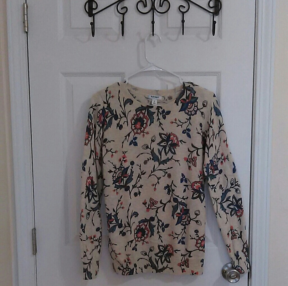 DONATING SOON! Old Navy Floral Sweater