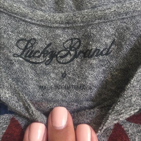 Lucky Brand Geometric Pattern Tee - Picture 3 of 4