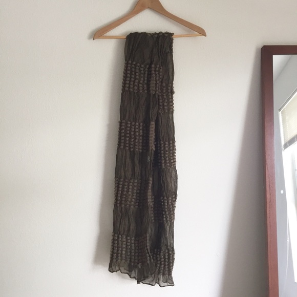 🍃 NWOT Lux Unique Silk Scarf - Picture 3 of 4