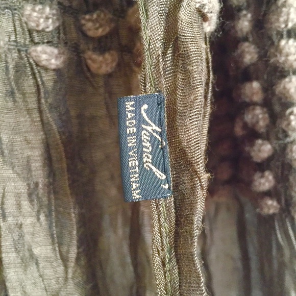 🍃 NWOT Lux Unique Silk Scarf - Picture 4 of 4