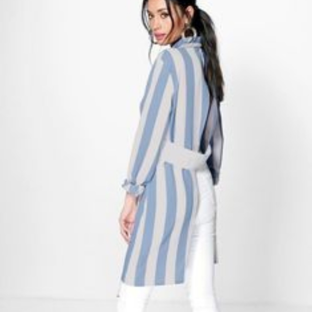 Striped longline shirt