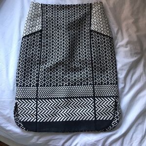 JCrew Pencil Skirt - B&W Pattern
