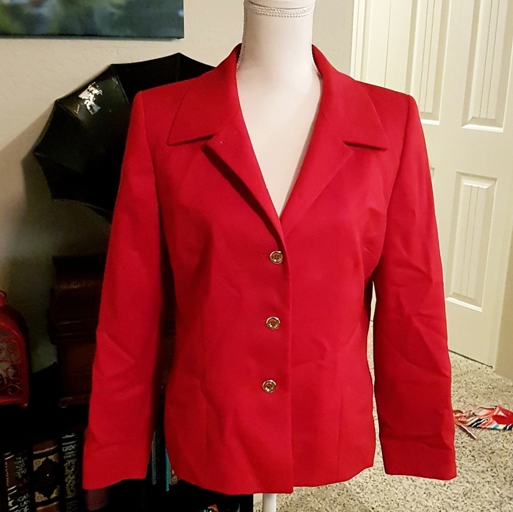 Vintage 80s Red Pendleton Blazer