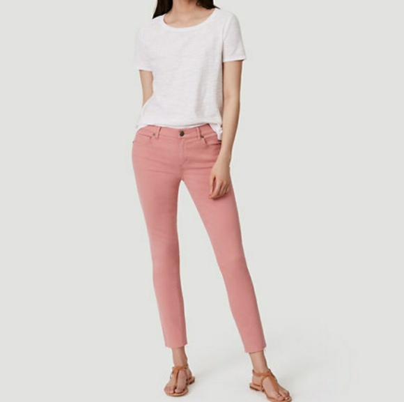 loft pink jeans