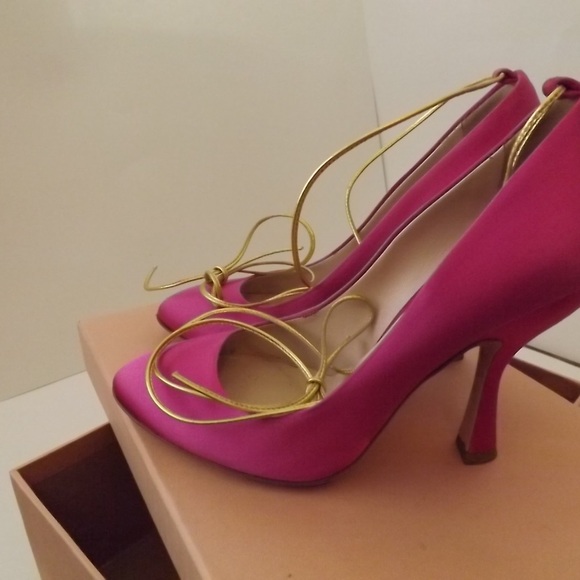 Miu Miu Hot lace up pumps pink - Picture 8 of 8