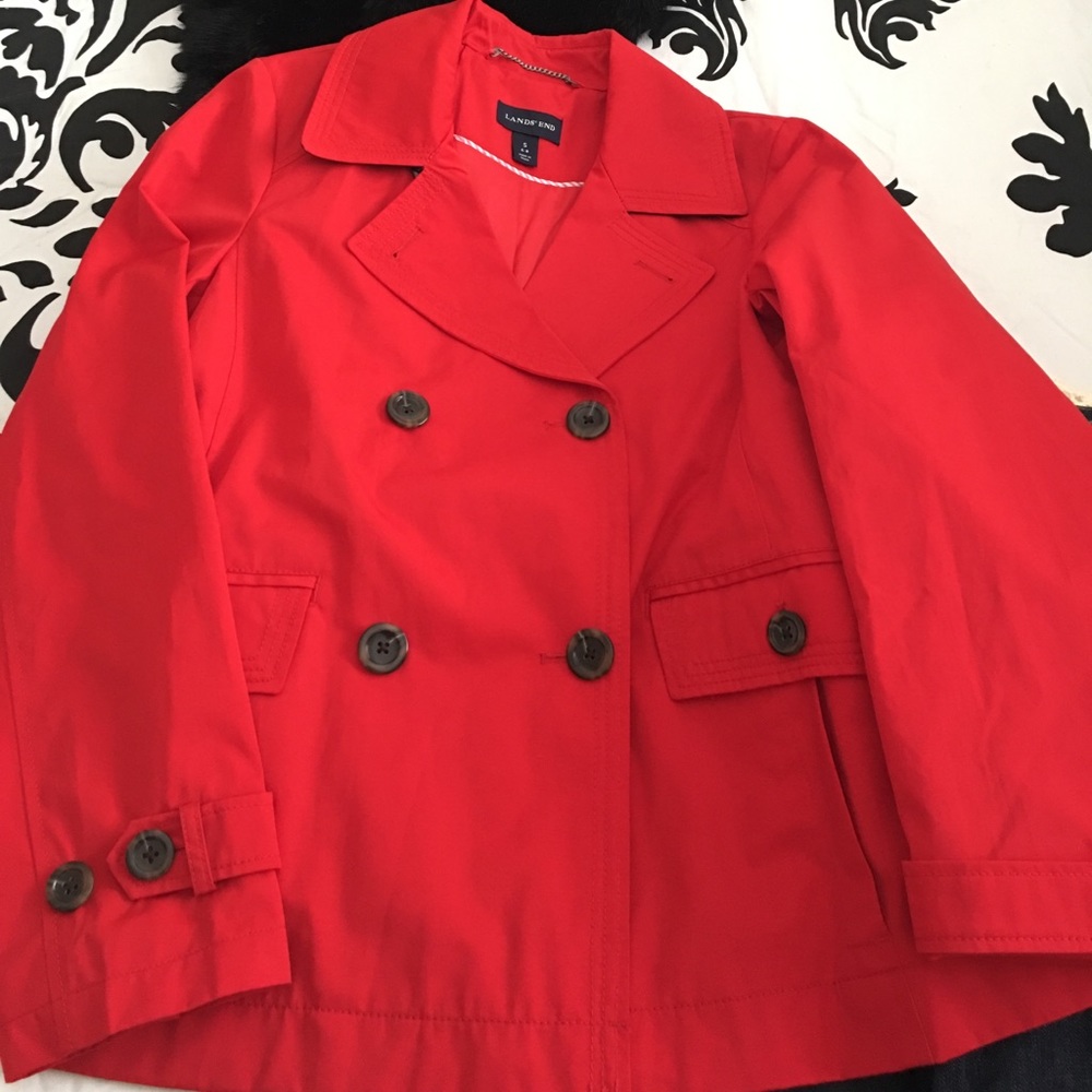 Glam is a Red All Weather Pea Coat❤️