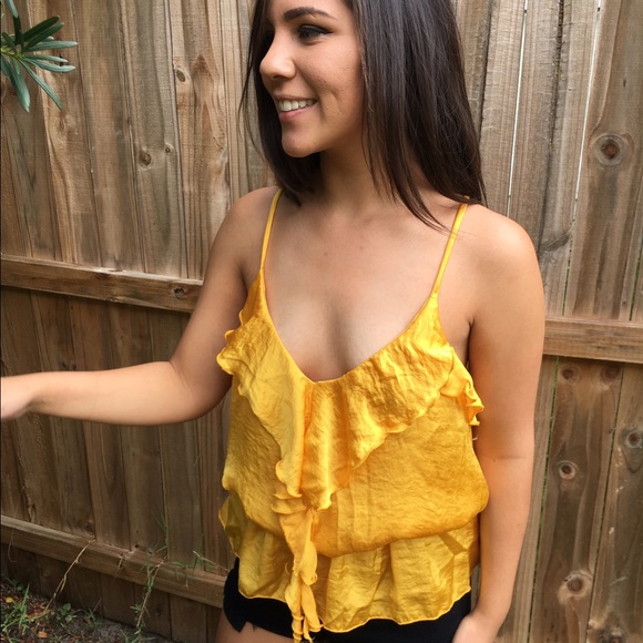 Charlotte Russe Tops - Yellow Charlotte Russe Fashion tank size XL