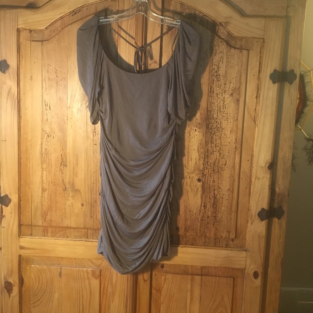 Grey mini dress