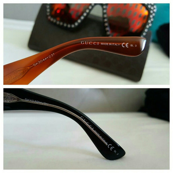 🔥LAST ONE🔥NIB GUCCI STAR STUDDED SUNGLASSES - Picture 8 of 8