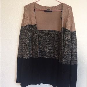 Fizzy brown And black forever 21 cardigan